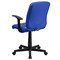 Emma and Oliver Mid-Back Quilted Vinyl Swivel Task Office Chair with Arms
